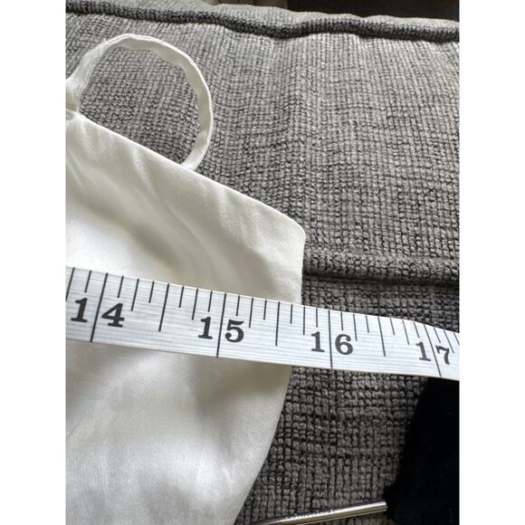 Abercrombie & Fitch Dipped Waist Sweetheart White Maxi Dress Cut Out Back M NWT - Picture 5 of 8